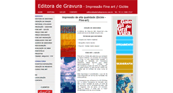 Desktop Screenshot of editoradegravura.com.br